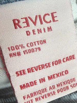 Revice High Waisted Straight Leg Jeans Distressed Light Wash Denim Size 25 Women thumbnail 14