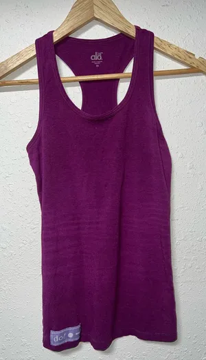 Alo CoolFit Racerback Tank‎ Top Womens Size XS Color Magenta thumbnail 1