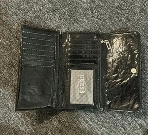 Guess Golden & Black Zebra Print Wallet thumbnail 2