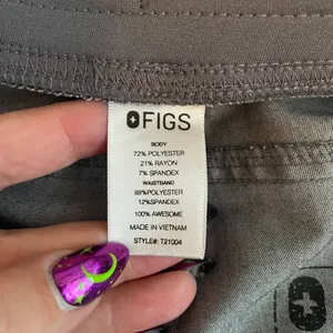 Figs Women M Graphite Gray Kade Cargo Scrub Pants Yoga Waistband Pocket Dental thumbnail 9