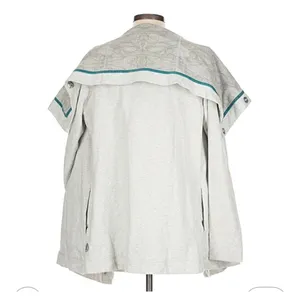 Lululemon Savasana Wrap sweatshirt jacket Large grey pencil sketch thumbnail 3