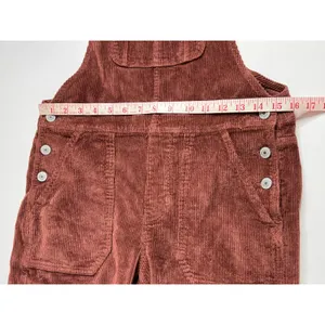 American Eagle Corduroy Overalls Small Rust Brown Sleeveless Casual thumbnail 4