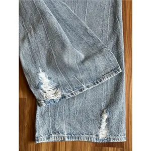 Playboy × PacSun Distressed Baggy Wide Leg Jeans Light Wash Size 23 thumbnail 4