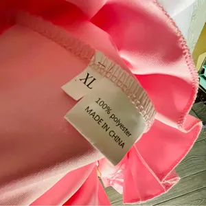 Lolita baby doll French maid pink & white dress Halloween costume cosplay XL thumbnail 6