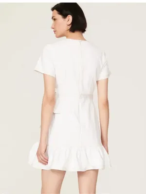 CINQ A SEPT‎ White Denim Josie Mini Dress | New 00 thumbnail 2