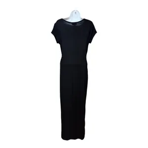 Rolla Coster Los Angeles Black Deep V-Neck Twist Front Maxi Dress RC-4179 M thumbnail 3