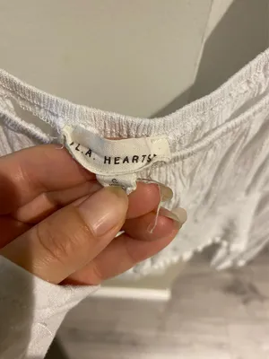 LA Hearts by PacSun white peasant crop top thumbnail 3