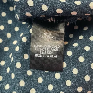 Lulus Dream Love Polka‎ Dot Off-the-Shoulder Maxi Dress In Navy Blue Size Small thumbnail 9