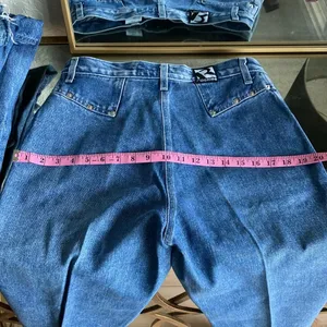 Rockies Riveted Rare Size 12 starched jeans long tall thumbnail 7