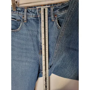 Abercrombie & Fitch The 90s Relaxed High Rise Distressed Straight Denim 28 thumbnail 6