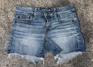 American eagle super stretch, Denim Blue Women's Shorts thumbnail 1