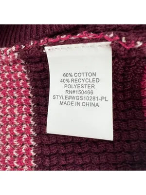Market & Spruce Striped Boatneck Sweater Burgundy Pink Cream Size 2X NWT thumbnail 9