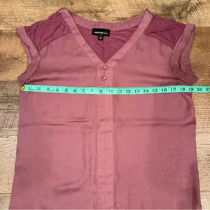 Fortune + Ivy Mauve Button-Front Women's Top thumbnail 9
