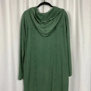 Anthropologie Daily Practice Green Hooded Maxi Dress Sz.XS thumbnail 11