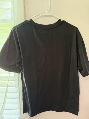 SHEIN EZwear Guitar and Letter Graphic Drop Shoulder Tee thumbnail 3