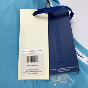 Aeropostale Sport Blue Athletic Top Large New with imperfection Retail $42 thumbnail 3
