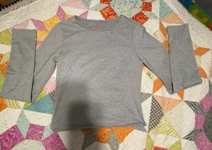 Shein Grey Long Sleeve Top thumbnail 1