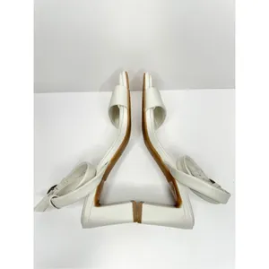 Nordstrom Rack Sandals Womens Size 5.5 Bone‎ Strappy Faux Leather thumbnail 6