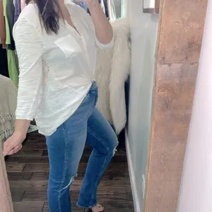 Anthropologie Knitted & Knotted boho top size large thumbnail 2
