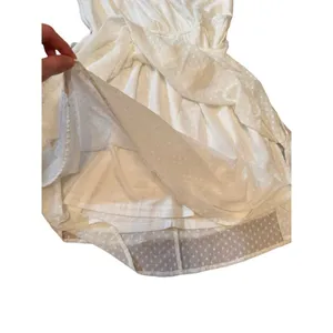 Hem & Thread Belle of the‎ Ball Dress White Swiss Dot Mini Dress Sz Small NEW thumbnail 14