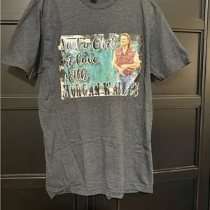 Gildan Dark Gray Graphic Tee thumbnail 1
