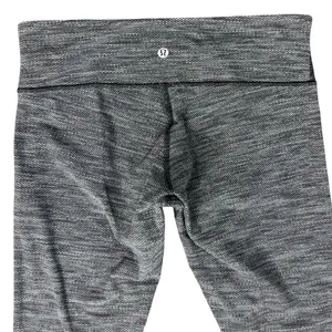 Lululemon Black Gray Circles Wunder Under Coco Pique Low Rise Leggings size 6 thumbnail 3