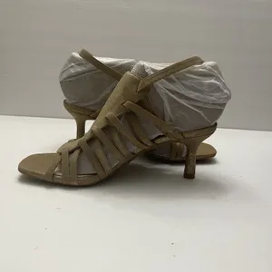 Alex Marie Angelee Strappy Soft Gold Heels Sandals Size‎ 8 NEW Holiday Party thumbnail 7