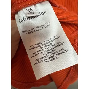 Reformation Burnt Orange Ribbed Midi Maxi Skirt Sz. XS thumbnail 4