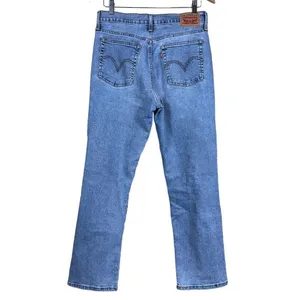 Levi’s Wedgie Straight Distressed Denim Jeans Women’s Size 29x28 thumbnail 10