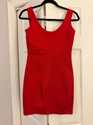 Lena red mini dress with wiring thumbnail 2