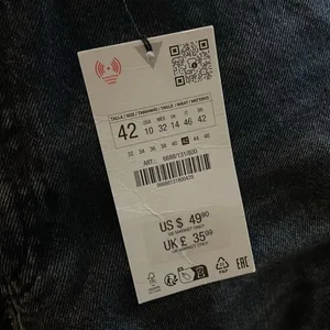 ZARA New - Full Length TRF Mid Rise Wide Leg Jeans thumbnail 9