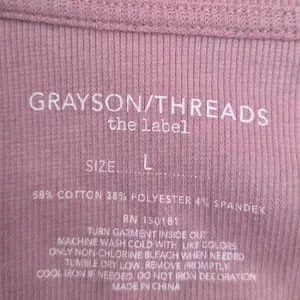 Wild West Austin, TX Grayson Threads Waffle Knit Crop Tee Mauve Size Large thumbnail 2