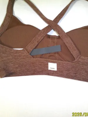 Women’s NWT Vuori set bra top and shorts XS New Clean Elevation Brown hazlenut thumbnail 5