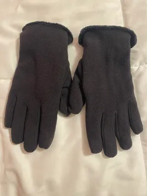 Brown Fuzzy Gloves thumbnail 1