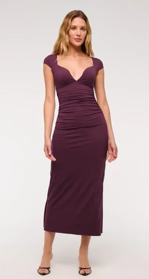 Bra-Free Sweetheart Knit Midi Dress thumbnail 2
