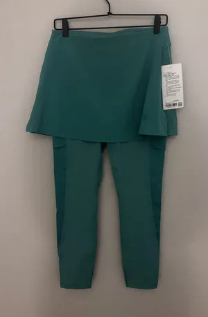NWT Lululemon 2-in-1 HR Tennis Skirt Tight 25” 8 Maldives Green thumbnail 1