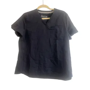 ✨Fabletics Women's Vital 1-Pocket Scrub Black Sz Large Top✨ thumbnail 4