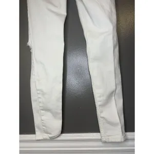 Free People Distressed Skinny Jeans Womens 27 White Slim Stretch Denim thumbnail 6