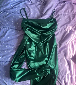 Green Dress Macy's Prom Emerald thumbnail 3