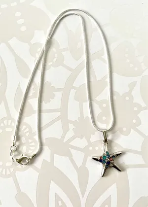 Starfish Pendant Necklace Silver thumbnail 2