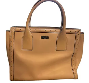 Fabulous Kate Spade New York Posy Pink Gold Studded Leather Satchel Shoulder Bag thumbnail 1