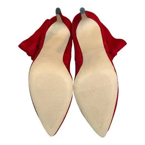 XOXO Taniah Ankle Boots Womens 7.5 Red Slouchy Stiletto Pointed‎ Toe Booties thumbnail 12