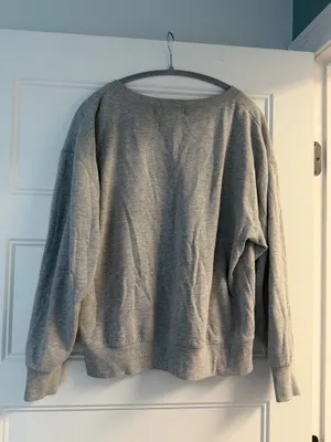 Grey patchwork crewneck Gray Size L thumbnail 4