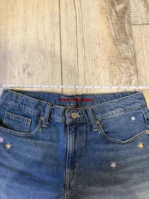 Lucky Brand Floral Embroidered Denim Shorts thumbnail 2