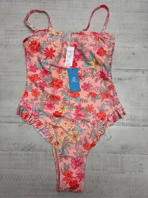 Cupshe Ditsy Floral Print V-Wire Ruffled One-Piece Swimsuit thumbnail 1