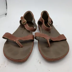 KEEN City of Palms Posted Sandals Brown Leather Flat Thong Womens‎ 7.5 1012390 thumbnail 3