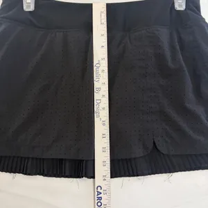 Mondetta Black Perforated Pleated Active Skort Womens‎ Large Tennis Golf Running thumbnail 7