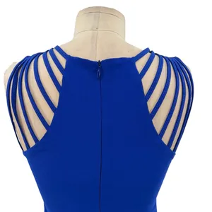 Dress the Population Cora Strappy Shoulder Sheath Dress Mini Cobalt Blue Size XS thumbnail 8