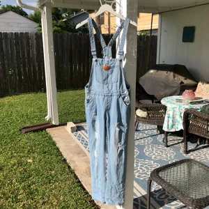 Vintage Denim Overalls Dungarees Distressed thumbnail 3