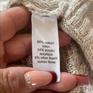 Maurices Cream Cable-Knit Poncho Sweater thumbnail 5